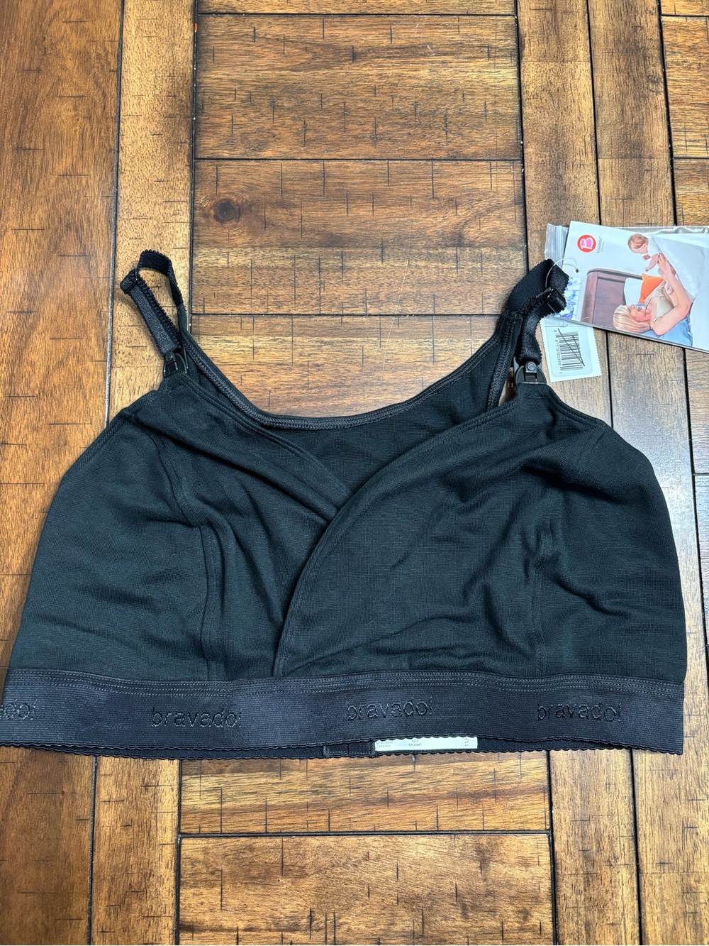 Bravado Black Nursing Bra - Soft Wireless Support